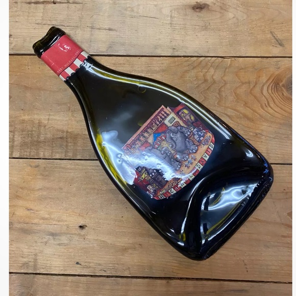 Michael David Petite Petit Melted Wine Bottle Cheese Serving Tray wall decor art - Picture 4 of 10